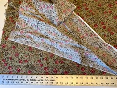 Beth Bruske for David Textiles Floral Rose Cotton Fabric 2+ Yards Uncut Quilting