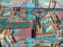 Bright Tribal Geometric Aztec Native style Bohemian Boho Dress Fabric 60″ YD