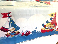 Beach Baby Nautical Theme Border Fabric Patty Reed BTY