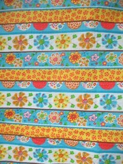 Floral CRINKL Fabric WHITE &BLUE Flowers Design on Cotton Fabric 1Y10 X 44