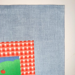 Vintage Baby Quilt Panel Fabric Teddy Bear Picnic Crib Blanket Craft 43×35.5
