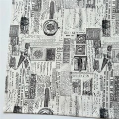 Vintage newspaper girl oil painting girl Cotton Fabric Sew Clothes Dress Fabric
