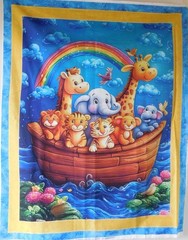 Ark Adventure one Fabric Panel 100% cotton by Marshall Dry Goods
