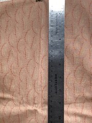 Cotton Fabric Light Pink Feathers 35″ x 44″ Width **AS IS**