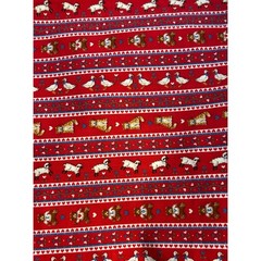 Vintage Cranston Print Works Fabric Novelty Animal Stripe Cottagecore Farmhouse