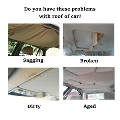 Foam Backed Automotive Suede Headliner Fabric Car Roof Interior Replacement