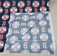 Boston Red Sox ~ Logo Pattern MLB Cotton Fabric 1/4 Yard 9” X 56”