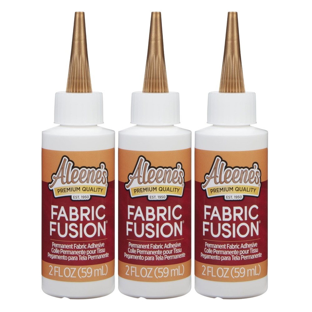 Aleene’s Fusion Fabric Adhesive 2 fl oz 2 Needlenose (Pack of 3), Clear