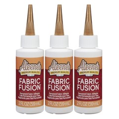 Aleene’s Fusion Fabric Adhesive 2 fl oz 2 Needlenose (Pack of 3), Clear