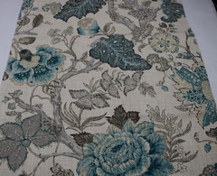 Kravet Basics Fabric Remnant 36″x25″ Pattern “Bagary” Color Blues Greys