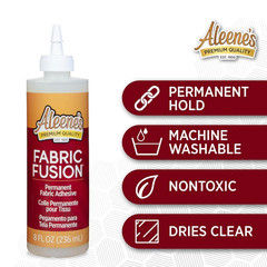 Fabric Glue Aleenes Permanent Washable Adhesive No Sew Denim Cotton Polyester