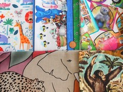 I SPY Safari JUNGLE Animal Kingdom Fat/Long Quarter 1/2 Yard Quilt Fabric Bundle