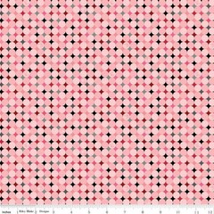 Barbie Vintage Sparkle Dots Pink Cotton Fabric