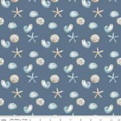 Blue Escape Coastal Cotton Romance Quilt Kit Backing Free Pattern 74″x87″
