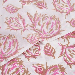 20 Yard Hand Block Printed Fabric Cotton Indian Natural Bagru Print Fabric.