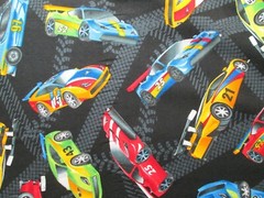 RACE CARS RACING CAR NASCAR TRACKS GRAND PRIX BLK COTTON FABRIC FQ