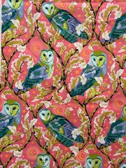 Tula Pink Moon Garden Night Owl Dawn Fabric Cotton 18″ X 42″ New