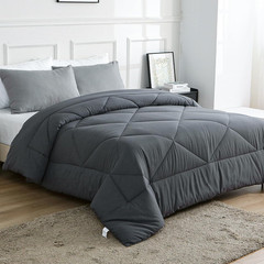100% Cotton Filled Comforter, Premium Upgraded Cotton Bed Quilt Suitable for All