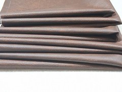 10 Pieces 18″x18″ Brown Faux Leather & Tan Suede Fabric Lot