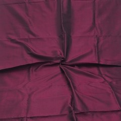 Vintage Burgundy 100%Pure Silk Handloom Sari Remnant 5YD Craft Fabric Silk Scrap