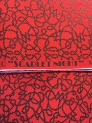 Fabric Scarlet Night Marcus Brothers 1 1/2 Yards by 43” Cotton Easy Care