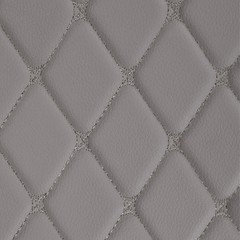 Gray Quilted Vinyl Faux Fabric 59″ Wide Foam Backed Car Headliner Upholstery DIY