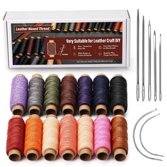 KAQRHFT 0.55 mm Round Waxed Thread, 14 Colors 76 0.55mm 70m, Classic Color B
