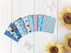 -25 Options- 100% Cotton Quilting Fabric Bundles 10Pcs Fat Quarters 18”X21”-Medi