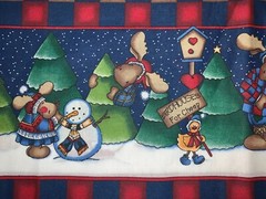 NEW Daisy Kingdom Northwoods Christmas Border Sold by 1/2 Yard More Available