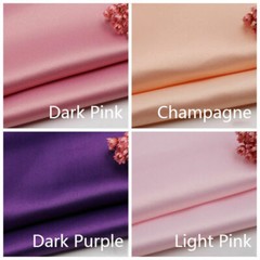 1M Satin Silky Fabric Solid Thick Cloth Wedding Evening Dress cloth Material DIY