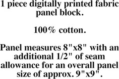 Fabric Panel 8″X8″ Unicorn 100% Cotton Quilt Square Block ET680