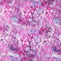 QT Fusion Surf Fuchsia Print Cotton 50″ Quilting Craft Fabric Abstract Water