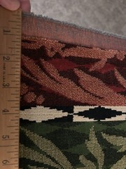 Velvet fabric 26×26″ Westgate Patterned La Scala Germany large sample upholstery