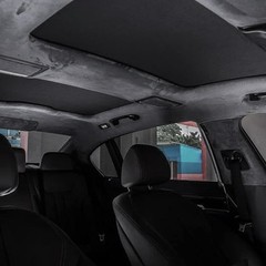 Black Suede Headliner Fabric 96″ x 60″ Foam Backing for Auto Roof, Car, SUV, RV