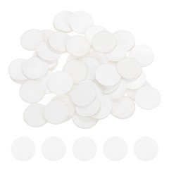 50Pcs Adhesive Felt Circles 3/4″ Round Non-Woven Felt Stickers White