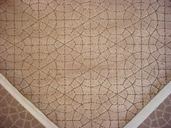 5-7/8Y Donghia Sahco 600087 Mosaic Golden Spanish Tile Velvet Upholstery Fabric
