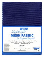 ByAnnie Blastoff Blue Lightweight Mesh Fabric 45 x 137cm (18 x 54″)