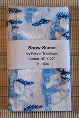 Fat Quarter – Snow Scene by Traditions