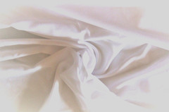 4+ Yards Solid White Semi Sheer Poly-Blend Fabric 166″ x 60″