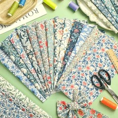 William Morris Floral Fabric Squares 10×10 Inch Quilting Bundle 20 Pcs