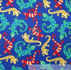 BonEful FABRIC FQ Cotton Quilt Aqua Blue Orange Flower Leaf Dot Garden Cottage S