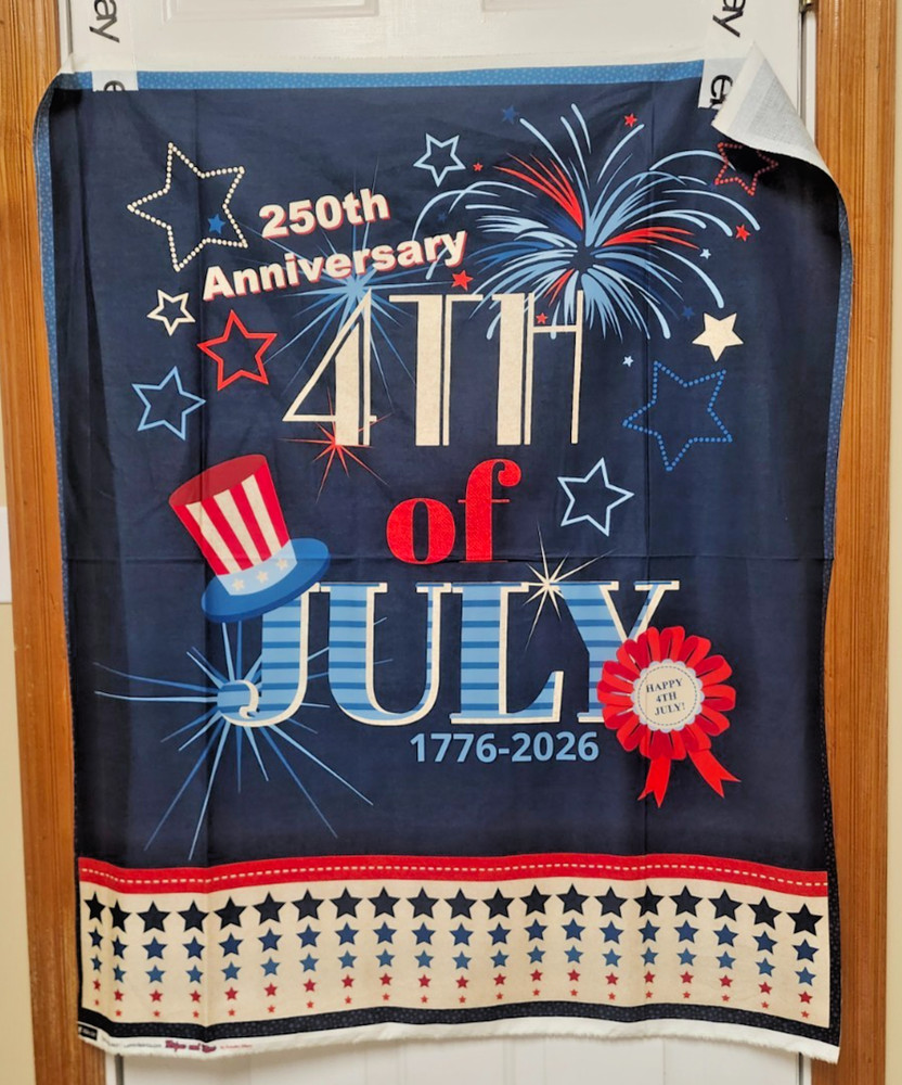 250 Years Stars & Stripes Quilt Panel Lumin Fabrics Stars and Stripes btp