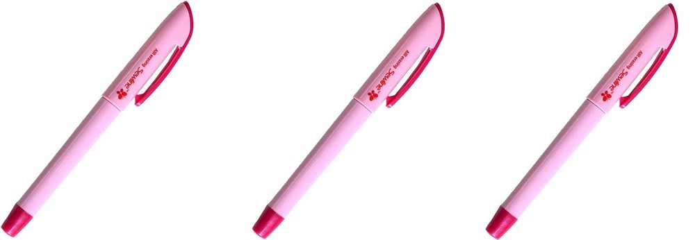 Sewline Air-Erasable Fabric pen (3) 3 Count (Pack of 1), pink