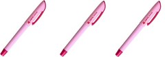 Sewline Air-Erasable Fabric pen (3) 3 Count (Pack of 1), pink