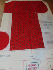 VIP Cranston Fabric Panel Christmas Mailbox Chickadee Christmas Cut & Sew