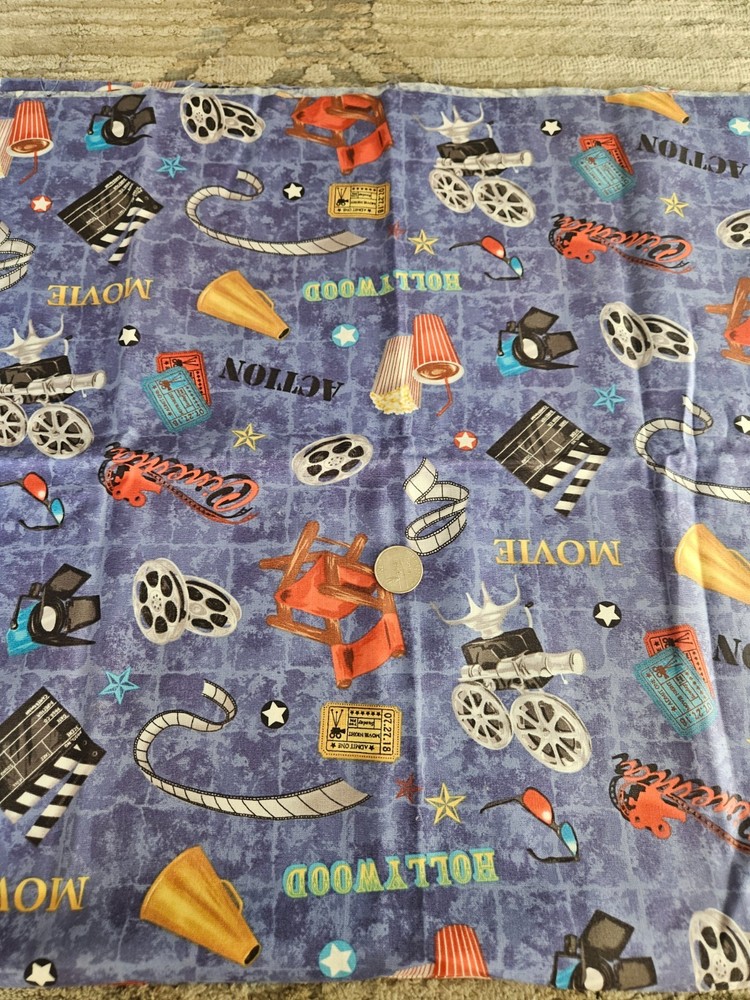 Vintage Cinema style Fabric Cotton Hobby Lobby 1 yard