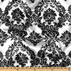 50 Yards 60″ Damask Printed Satin Fabric Draping Tablecloth Chair Sash Overlay