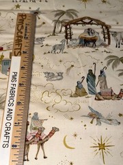 MODA 2026 Christmas Silent Night per yard 100% cotton fabric 36 x 44 Nativity 11