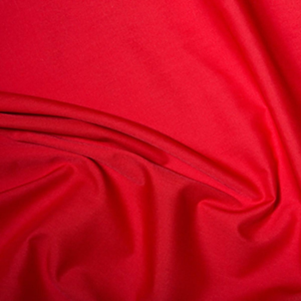 Plain Polycotton Dress Craft Poplin Fabric Material – RED