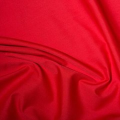 Plain Polycotton Dress Craft Poplin Fabric Material – RED
